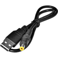 Zasilacz USB -> jack 5,5/2,1, 5V, 0,5 m