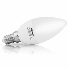 Whitenergy LED žárovka SMD2835 C30 E14 5W bílá mléčná teplá - svíčka